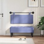vidaXL Tête de lit suspendue Bleu denim Tissu