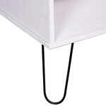 vidaXL Table basse New York Blanc Bois de pin massif