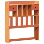 vidaXL Cadre de lit sans matelas cire marron 100x200cm bois pin massif