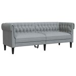 vidaXL Canapé Gris clair 201 5 x 74 5 x 74 5 cm Polyester