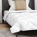 vidaXL Couette avec oreiller 2 Pièces Blanc 140 x 220 cm Microfibre