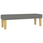 vidaXL Sommier à lattes de lit avec matelas Gris foncé 160x200cm Tissu