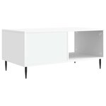 vidaXL Table basse Blanc 90 x 50 x 40 cm Bois d'ingénierie