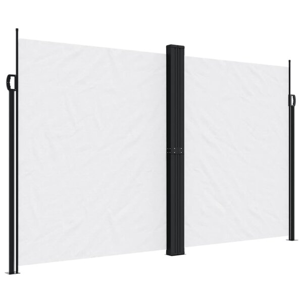 vidaXL Auvent latéral rétractable blanc 200x1000 cm