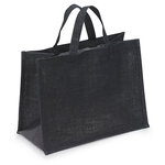 Sac en toile de jute bordeaux 36 x 27 x 20 cm