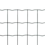 vidaXL Clôture euro Acier 10 x 1 5 m Vert