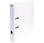 Classeur à levier PVC A4 D50mm Premium blanc x 10 EXACOMPTA
