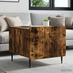 vidaXL Table basse Chêne fumé 49 x 50 x 42 cm Bois d'ingénierie