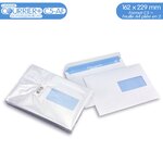 Lot de 1000 enveloppes blanches c5 avec fenêtre - gamme courrier+