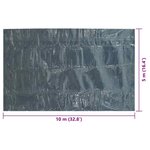 vidaXL Film solaire de piscine flottant PE 1000x500 cm Noir et bleu