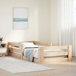 vidaXL Cadre de lit sans matelas 100x200 cm bois massif de pin