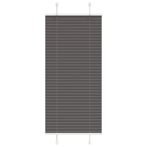 vidaXL Store plissé noir 60x100 cm largeur du tissu 59 4 cm polyester