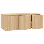 vidaXL Meuble TV Chêne sonoma 80x34x30 cm Bois d'ingénierie