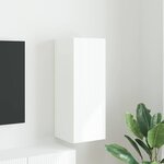 vidaXL Meuble TV mural Blanc 30 x 31 x 80 cm Bois d'ingénierie