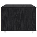 vidaXL Meuble à tiroirs Chêne noir Bois d'ingénierie Compact
