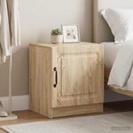 vidaXL Cabinet de chevet 2 Pièces Chêne Sonoma 43 x 34 5 x 47 cm