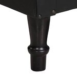 vidaXL Fauteuil Noir Cuir véritable