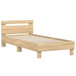 vidaXL Cadre de lit sans matelas avec tête de lit 90x190 cm