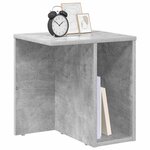 vidaXL Table d'appoint Gris béton 37 x 32 x 40 cm Bois d'ingénierie