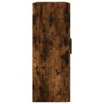 vidaXL Armoire murale chêne fumé 69 5x34x90 cm