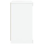 vidaXL Buffet avec lumières LED blanc 41x37x67 cm