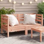 vidaXL Canapés d'angle de jardin 2 Pièces bois massif douglas