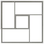 vidaXL Planteur 80x80x50 cm en inox