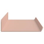vidaXL Étagère flottante 2 Pièces Rose 60 x 8 5 x 2 5 cm Acier