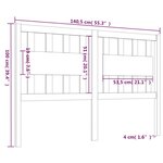 vidaXL Tête de lit 140 5x4x100 cm Bois massif de pin