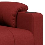 vidaXL Fauteuil de massage Rouge bordeaux Tissu