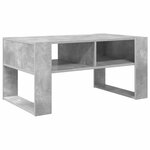 vidaXL Table basse Gris béton 92 x 53 x 45 cm Bois d'ingénierie