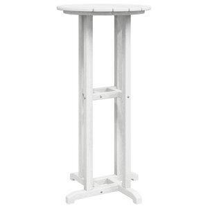 vidaXL Table de Bar Blanche 55x55x107 cm HDPE
