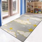 Tapis enfant NUAGE 120 x 160 cm - Gris