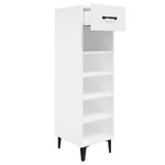vidaXL Armoire à chaussures blanc 30x35x105 cm bois d'ingénierie