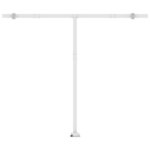 vidaXL Auvent manuel rétractable sur pied 350x250 cm Jaune/blanc