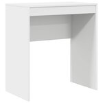 vidaXL Bureau avec tiroir avec étagère avec stockage 2 Pièces Blanc