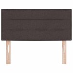 vidaXL Tête de lit LED avec tête de lit Marron foncé 80 cm Polyester