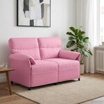 vidaXL Canapé 100  polyester  cadre en métal  MDF  Contreplaqué