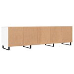 vidaXL Meuble TV blanc 150x30x44 5 cm bois d'ingénierie