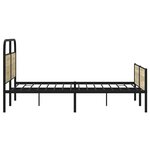 vidaXL Cadre de lit sans matelas 140x190 cm chêne sonoma
