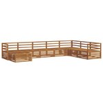 vidaXL Ensemble de canapés d'extérieur 8 pc Naturel