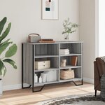 vidaXL Buffet sonoma gris 101x35 5x74 5 cm bois d'ingénierie