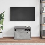 vidaXL Meuble TV VISNES gris béton 60x40x38 cm bois d'ingénierie