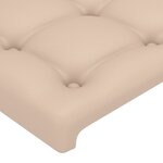 vidaXL Cadre de lit avec tête de lit Cappuccino 160x200 cm Similicuir