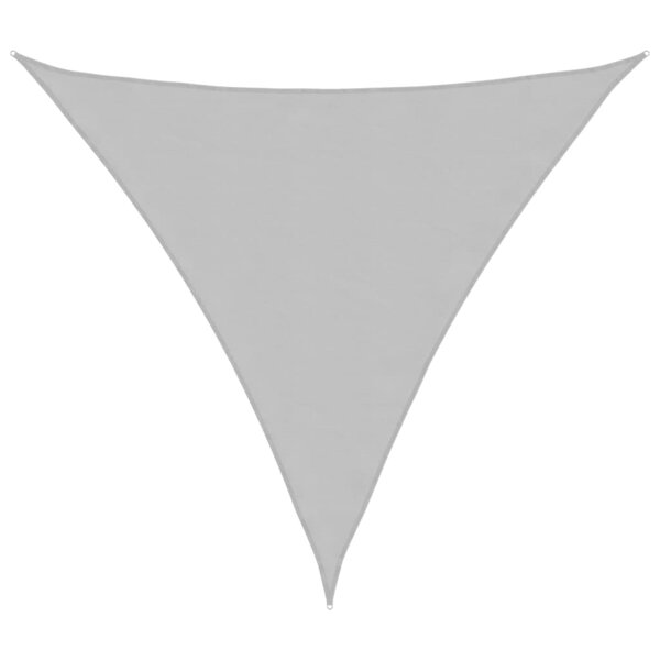 vidaXL Voile d'ombrage gris clair 3 6x3 6x3 6 m 100  polyester oxford