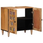vidaXL Meuble sous Lavabo de Salle de Bain Naturel 62 x 33 x 58 cm