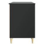 vidaXL Bureau Noir Bois d'ingénierie 142 5 x 50 x 75 cm