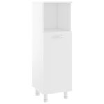 vidaXL Armoire de salle de bain Blanc 30x30x95 cm Bois d'ingénierie