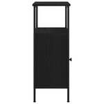 vidaXL Cabinet de chevet Chêne noir 41 x 31 x 80 cm Bois d'ingénierie