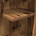 vidaXL Meuble d'angle Blanc 32x32x140cm Bois d'ingénierie